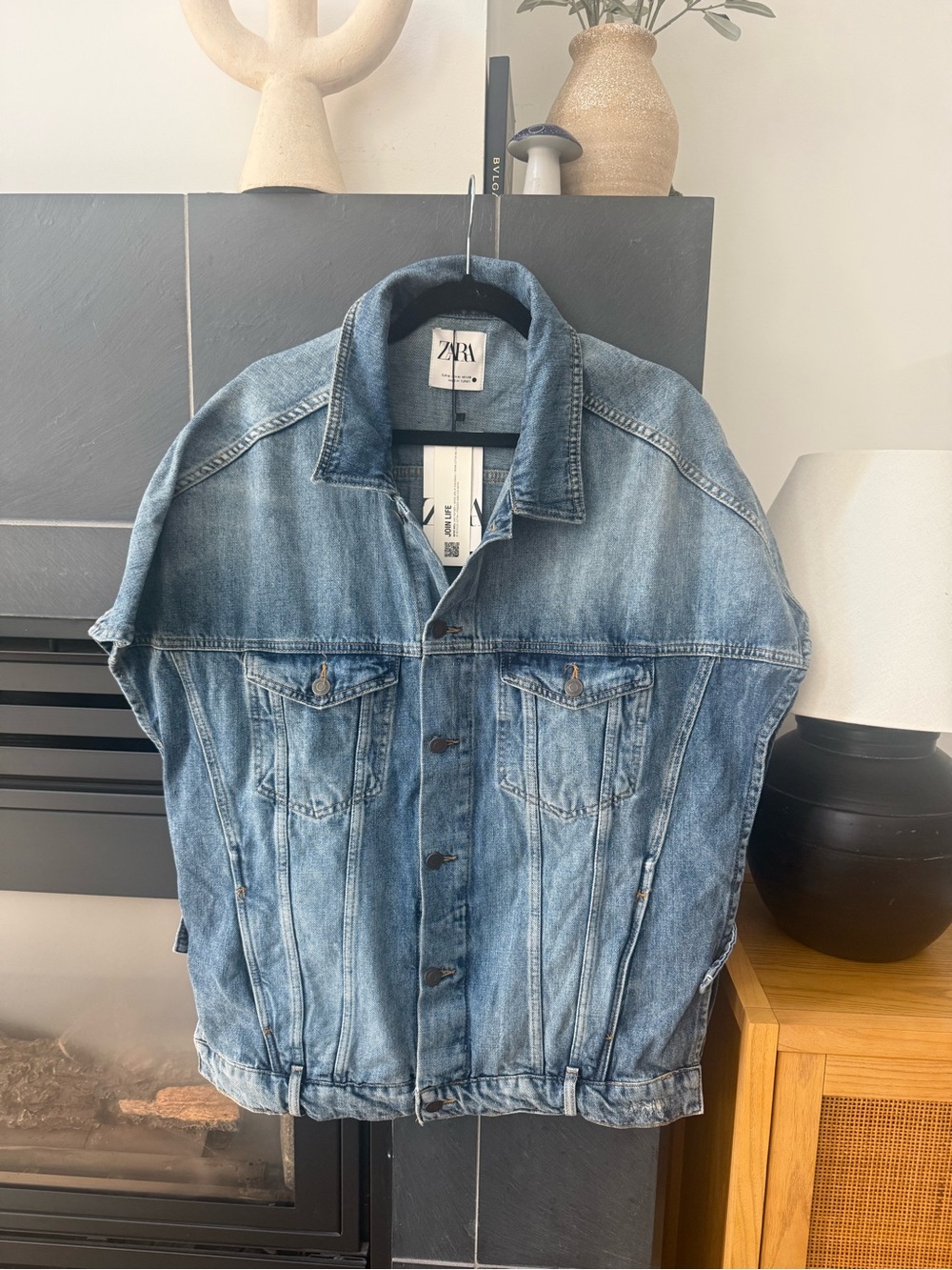 ZARA Oversized Denim Vest